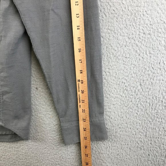 Harley-Davidson Men's Solid Grey Snap On Button woven shirt size M - Picture 7 of 9